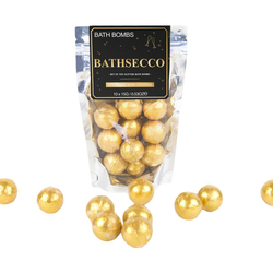 Bombes de bain Bathsecco, bain d'or brillant