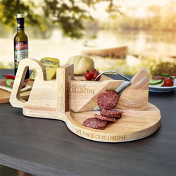 Trancheuse de saucisse, en bois