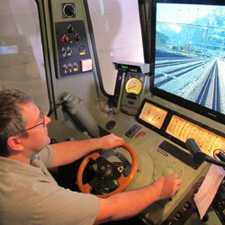 SBB Lokomotive selber steuern, im professionellen Zug Simulator