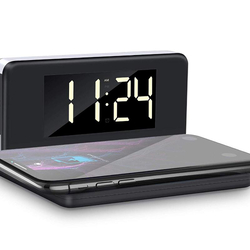 3in1 Smart-Station, Qi-Ladegerät inkl. Wecker & Nachtlicht