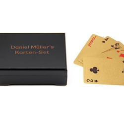 Poker Or 24 Carats, avec gravure