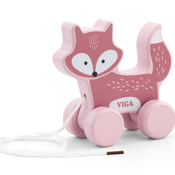 Renard à tirer, En bois