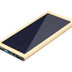 Batterie externe solaire, Or, 20'000 mAh