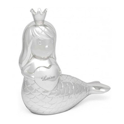 Tirelire sirène, Avec gravure