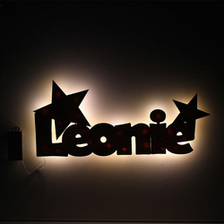 Nachtlicht Stars, mit Gravur