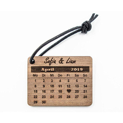 Schlüsselanhänger aus Holz, Personalisierbar