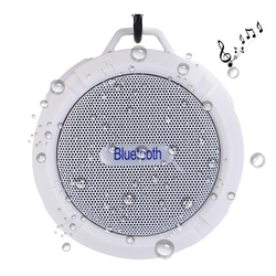 Bluetooth Lautsprecher, Weiss - Wasserdicht