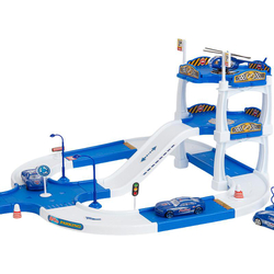 Polizeistation, mit Rennstrecke