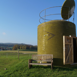 Silo Übernachtung für 2, romantische Nacht in der Natur