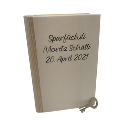 Livret en bois, avec impression