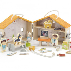 Set vétérinaire, en bois