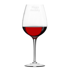 Verre à vin, avec gravure