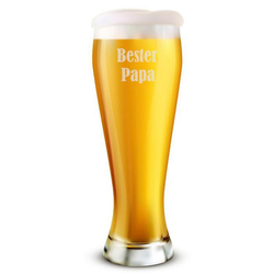 Weizenbierglas Bayern, mit Gravur