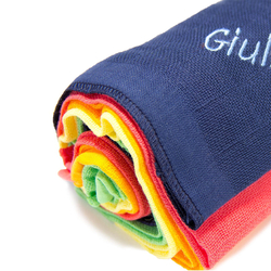 Nuscheli Geschenkrolle, 5 Stück - Regenbogen-Farben