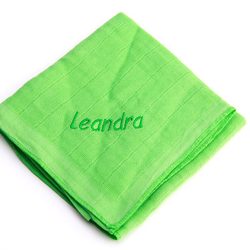 Nuscheli mit Namen, grün