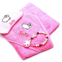 Set cadeau pour bébé, rose