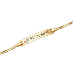 375er Goldarmband Mia, mit Gravur