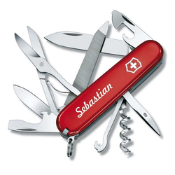 Victorinox Mountaineer rouge, avec personnalisation