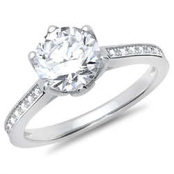 925er Silberring Diana, mit Gravur