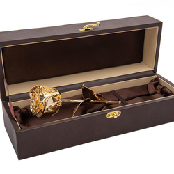 Rose en or 24 carats 28 cm , étui personnalisable