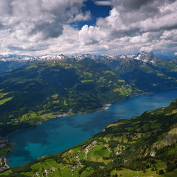 Tandemflug, über dem Walensee