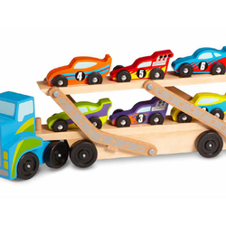 Camion pour bolides, inclus: 6 voitures de course